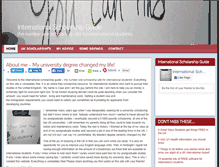 Tablet Screenshot of internationalscholarshipguide.com